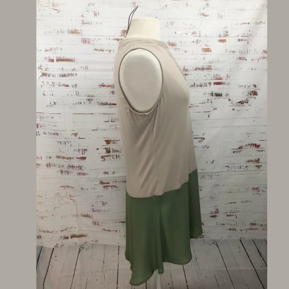 LOGO By Lori Goldstein Sleeveless Henley Knit Top - Picture 3 of 7